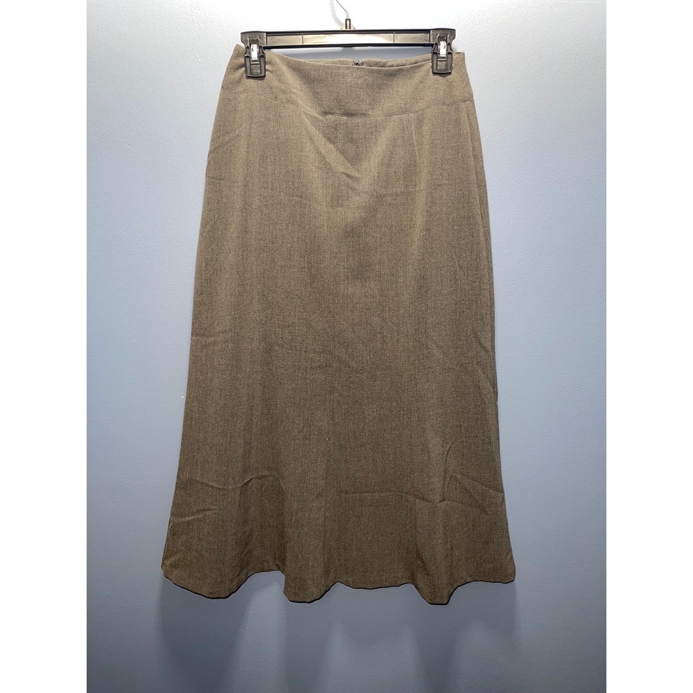 East 5th Womens 2P Petite Gray A-Line Maxi Skirt Professional Lined Career Skirt